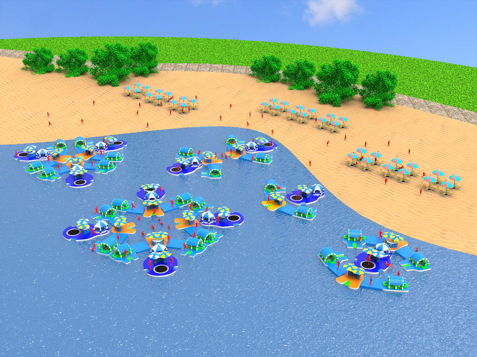 Floating Leisure Island #3 Leisure Islands Aqua Play Parks   