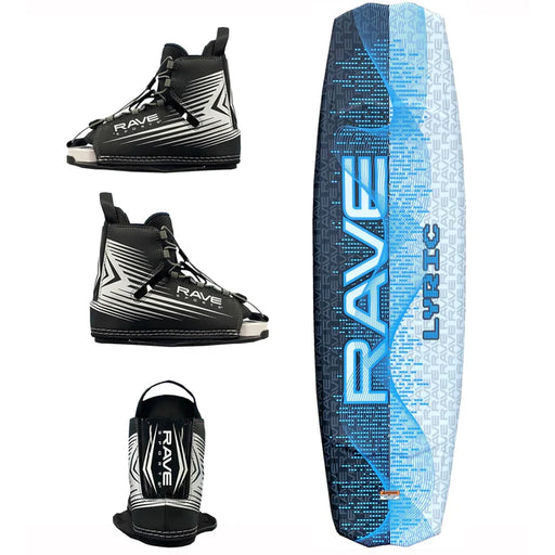 LYRIC WAKEBOARD WITH BINDINGS PACKAGE Wakeboards Rave Sports Blue  