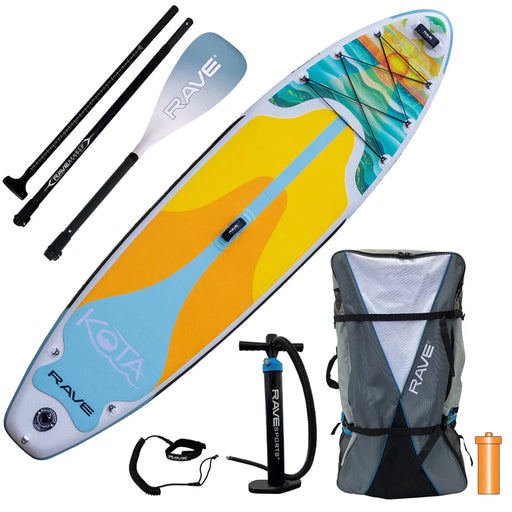 KOTA - SUNSET INFLATABLE STAND UP PADDLE BOARD PACKAGE Inflatable SUP Boards Rave Sports   