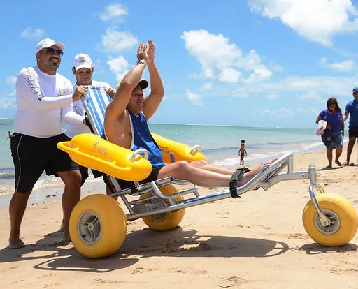 WaterWheels® Floating Beach Wheelchair Beach Wheelchairs ACCESSREC   