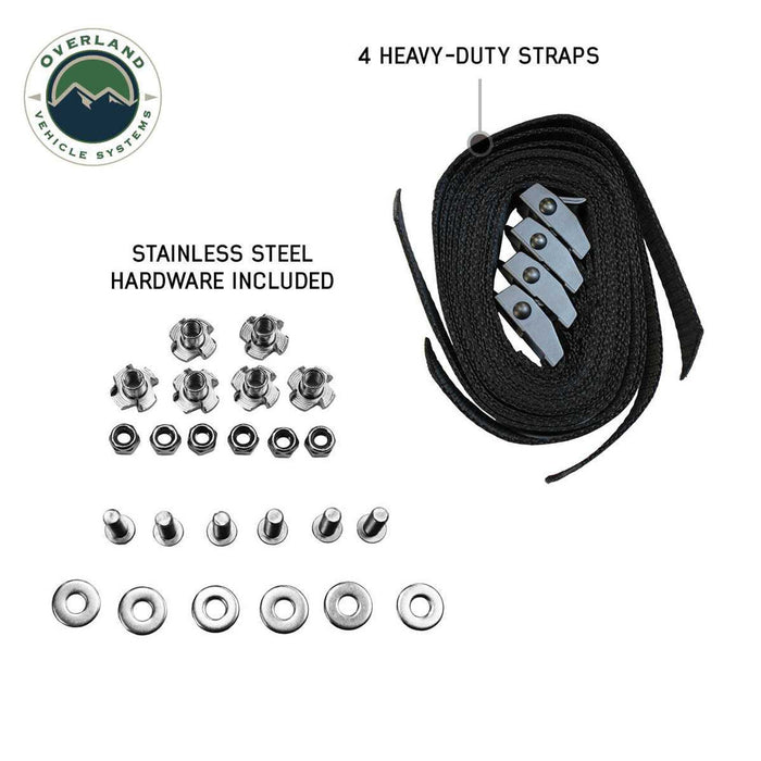 OVS Heavy Duty Fridge Slide - Black Powder Coat Universal Mounting Hardware Overland Vehicle Systems   