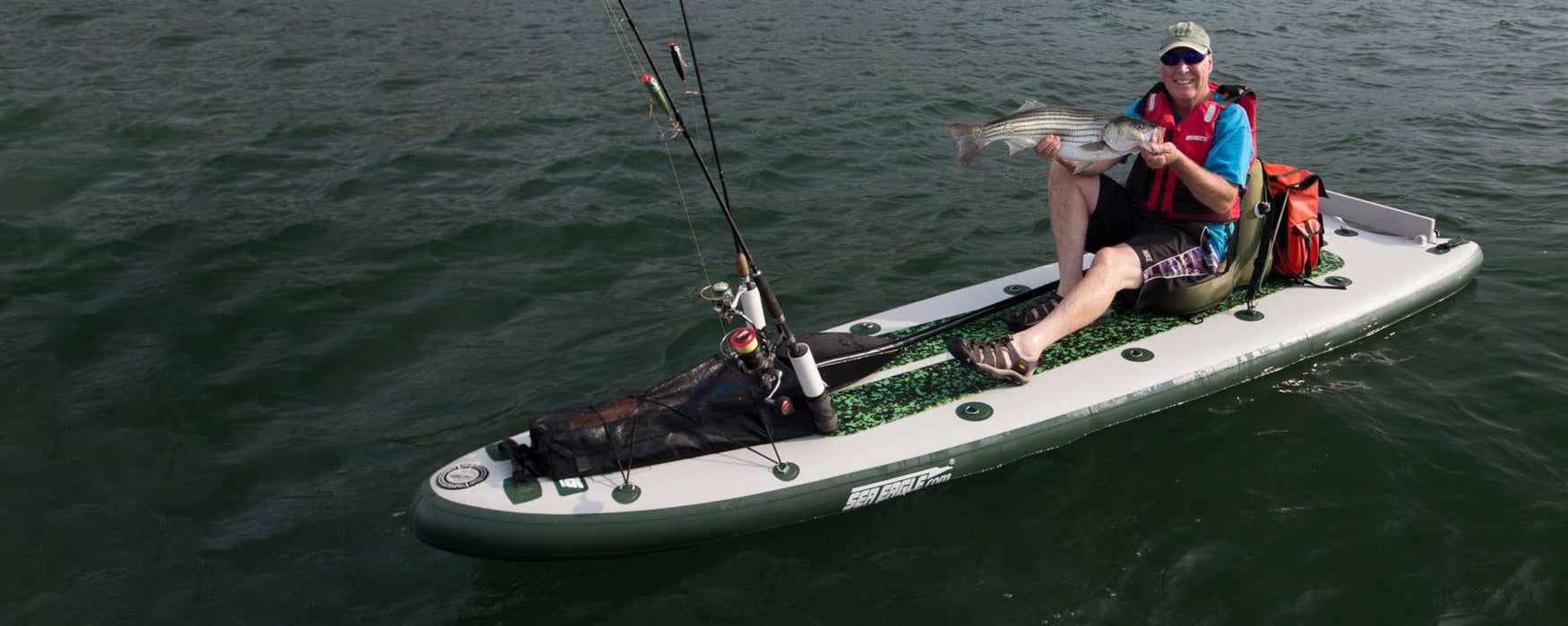 Sea Eagle FishSUP™ 126 Inflatable Fishing Stand-Up Paddleboard Inflatable SUP Boards Sea Eagle   