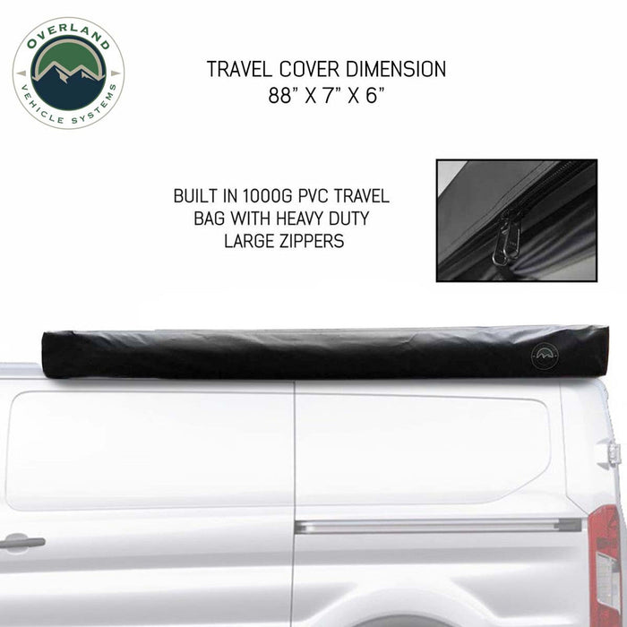 OVS HD Nomadic 270 Degree Awning with Kit for Mid-High Roofline Vans 270 Awning Overland Vehicle Systems   