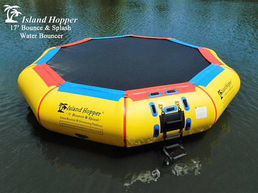 Island Hopper 17′ Bounce N Splash Water Bouncers Island Hopper   