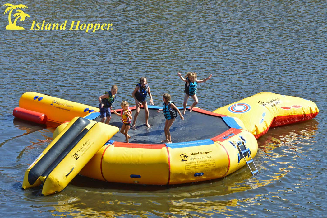 Island Hopper 17′ Bounce N Splash Water Bouncers Island Hopper   