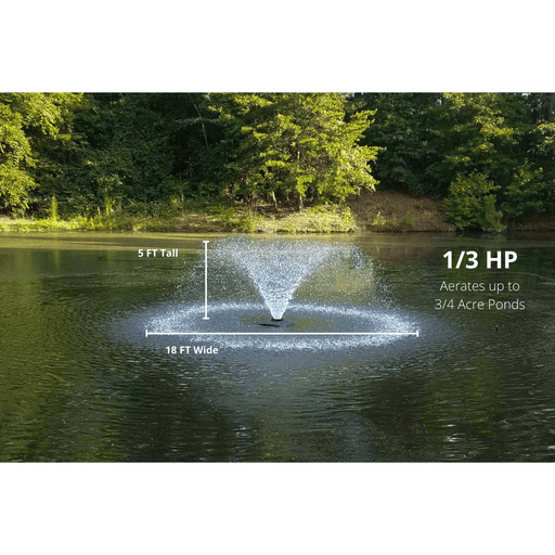 Scott Aerator: DA-20 Display Fountain Aerator for Small Ponds to Large Ponds Display Aerators Scott Aerator   