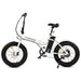UL Certified-Ecotric 20inch White Fat Tire Portable and Folding Electric Bike Electric Bikes Ecotric   