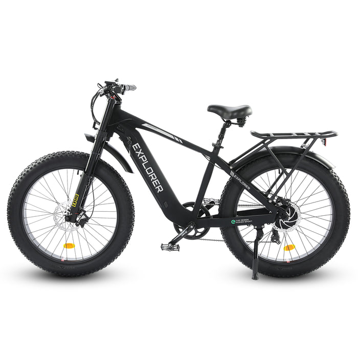 Ecotric Explorer 26 inches 48V Fat Tire Electric Bike with Rear Rack Electric Bikes Ecotric   