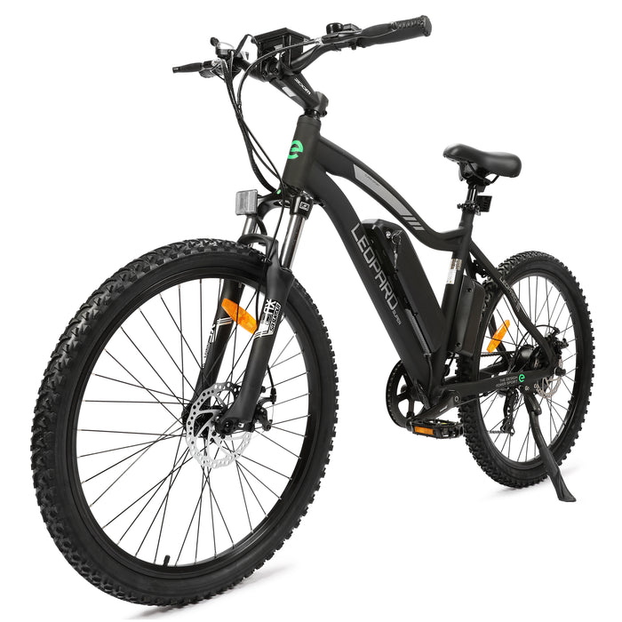 UL Certified-Ecotric Leopard Electric Mountain Bike Electric Bikes Ecotric Matt Black  