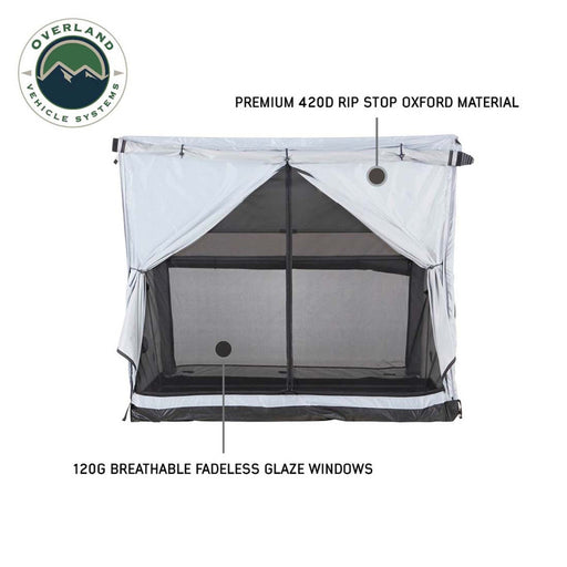 OVS Portable Safari Tent - Quick Deploying Gray Ground Tent Tent Overland Vehicle Systems   