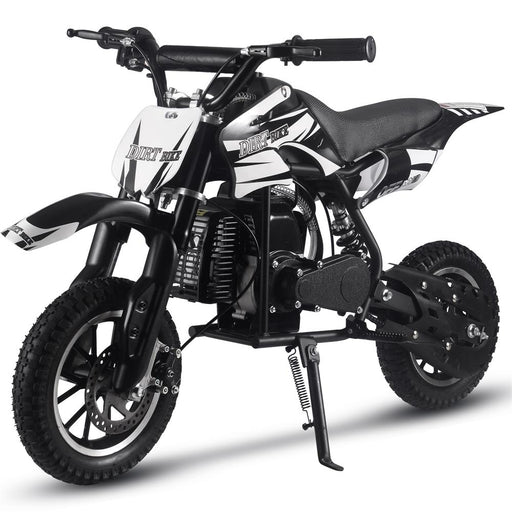 MotoTec Alien 50cc 2-Stroke Kids Gas Dirt Bike Gas Dirt Bikes MotoTec Black No Signature Free $100 Coverage