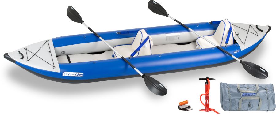 Sea Eagle 420x Explorer Inflatable Kayak Inflatable Kayaks Sea Eagle Deluxe Package  