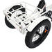 Ecotric 48V 24"x4.0 Front 20"x4.0 Rear Tires Tricycle electric bike with Front Basket + Rear Rack White Electric Bikes Ecotric   
