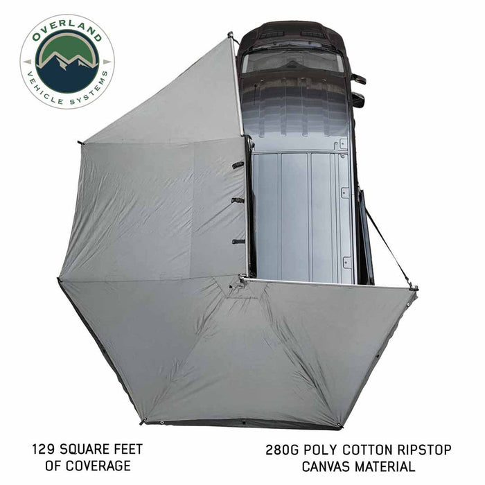 OVS HD Nomadic 270 Degree Awning with Kit for Mid-High Roofline Vans 270 Awning Overland Vehicle Systems   