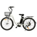 Ecotric 26inch Peacedove electric city bike with basket and rear rack Electric Bikes Ecotric White  