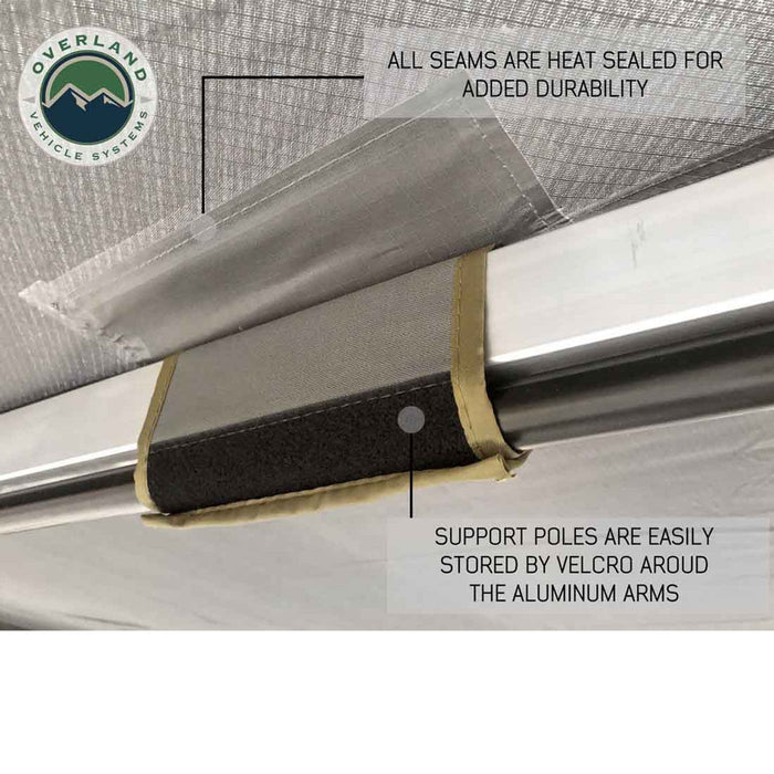 Overland Vehicle Systems Nomadic Awning 180 For Mid High Roofline Vans 180 Awning Overland Vehicle Systems   