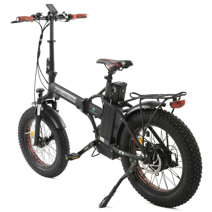 Ecotric 48V Fat Tire Portable and Folding Electric Bike with color LCD display Electric Bikes Ecotric   