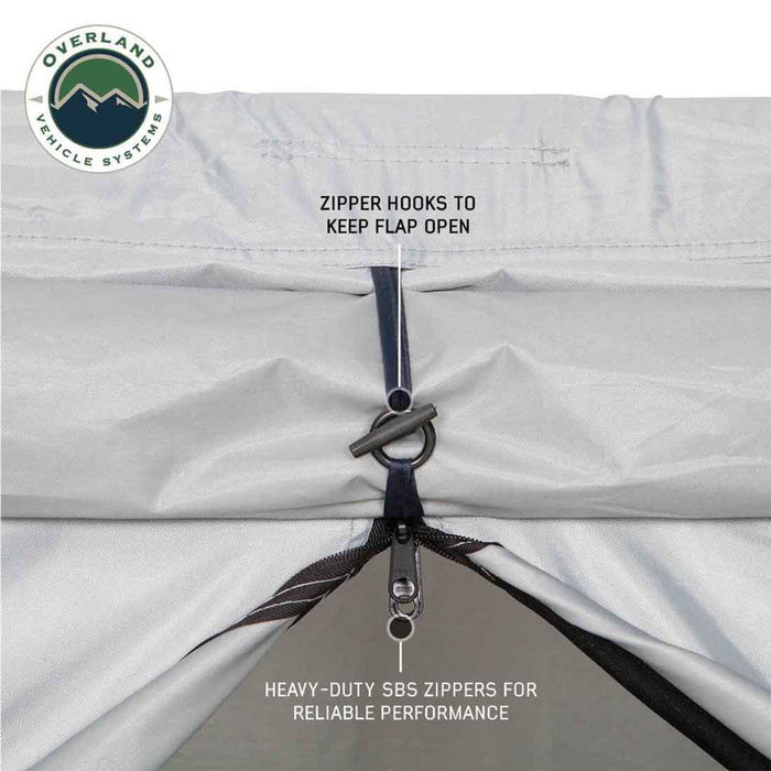 OVS Portable Safari Tent - Quick Deploying Gray Ground Tent Tent Overland Vehicle Systems   