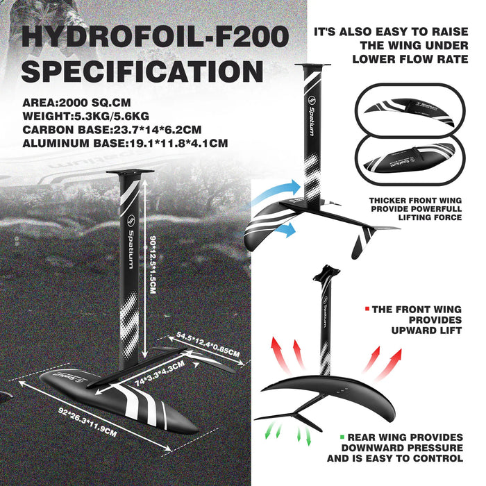 SPATIUM WING HYDROFOIL BOARD SET - WINDRANGER A Wing Foil Boards Spatium   