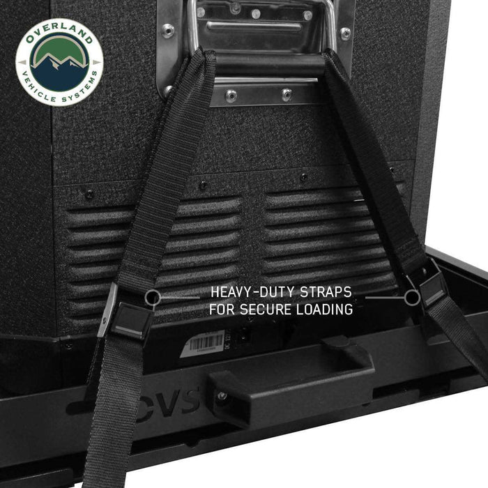 OVS Heavy Duty Fridge Slide - Black Powder Coat Universal Mounting Hardware Overland Vehicle Systems   