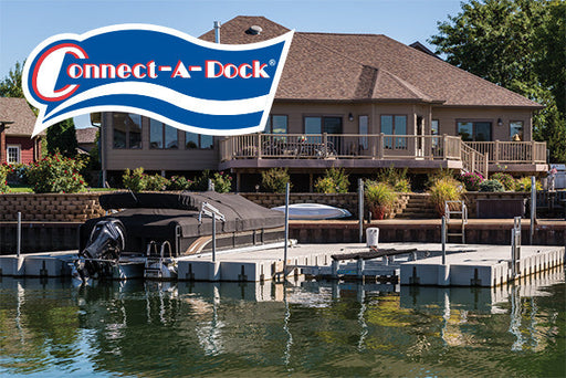 Connect-A-Dock U Shape Low-Profile Docks Floating Dock Connect-A-Dock Model UPK1013 - 15' X 18'9" Without 