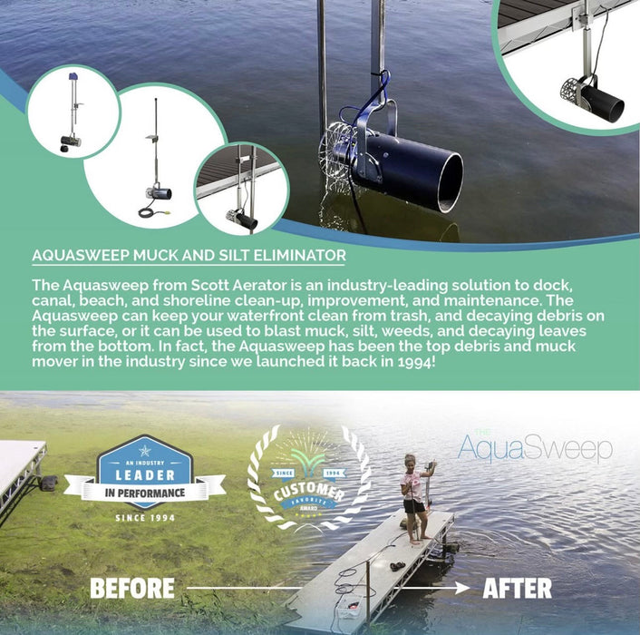 Scott Aerator: Floating Aquasweep Muck Blaster Circulators Scott Aerator   