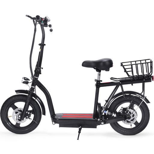 MotoTec Cruiser 48v 350w Lithium Electric Scooter Black Electric Scooters MotoTec   