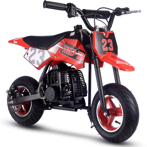 MotoTec DB-02 50cc 2-Stroke Kids Supermoto Gas Dirt Bike Gas Dirt Bikes MotoTec Red No Signature Free $100 Coverage