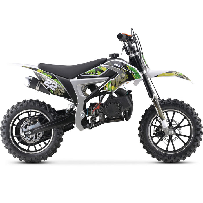 MotoTec Demon 50cc 2-Stroke Kids Gas Dirt Bike Gas Dirt Bikes MotoTec   