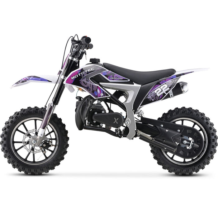 MotoTec Demon 50cc 2-Stroke Kids Gas Dirt Bike Gas Dirt Bikes MotoTec   