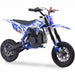 MotoTec Villain 52cc 2-Stroke Kids Gas Dirt Bike Gas Dirt Bikes MotoTec Blue No Signature Free $100 Coverage