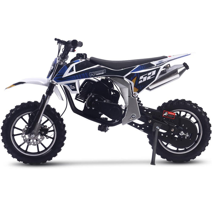 MotoTec Warrior 52cc 2-Stroke Kids Gas Dirt Bike Gas Dirt Bikes MotoTec   