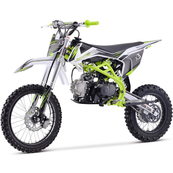 MotoTec X3 125cc 4-Stroke Gas Dirt Bike Gas Dirt Bikes MotoTec No ($0.00)  
