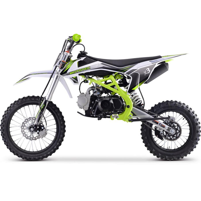 MotoTec X3 125cc 4-Stroke Gas Dirt Bike Gas Dirt Bikes MotoTec   