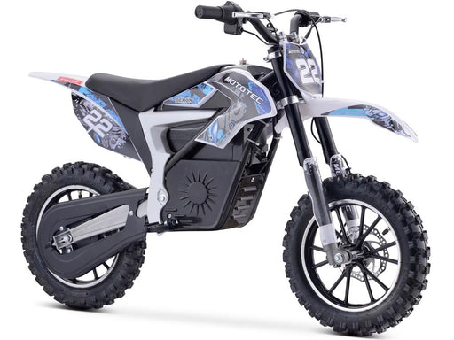 MotoTec 36v 500w Demon Electric Dirt Bike Lithium Electric Dirt Bikes MotoTec Blue No Signature Free $100 Coverage