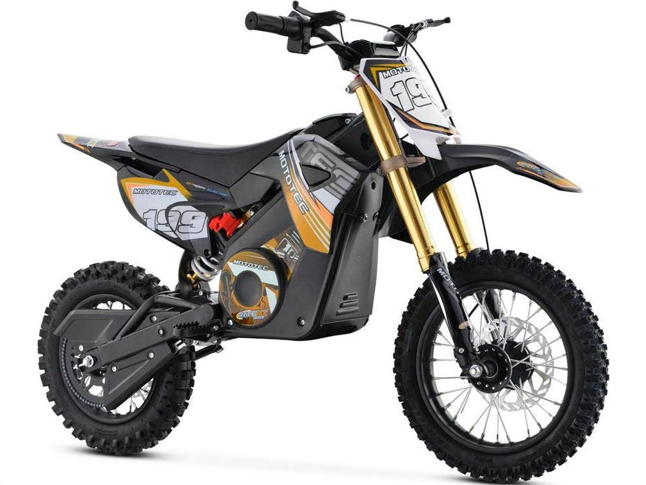 MotoTec 36v Pro Electric Dirt Bike 1000w Lithium Electric Dirt Bikes MotoTec Orange No Signature Free $100 Coverage
