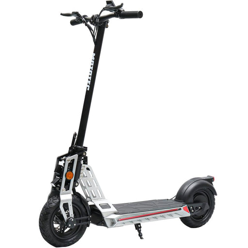 MotoTec Free Ride 48v 600w Lithium Electric Scooter Electric Scooters MotoTec Silver No Signature Free $100 Coverage