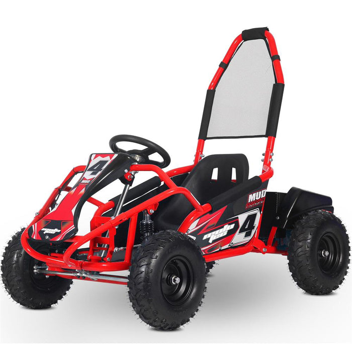 MotoTec Mud Monster Kids Electric 48v 1000w Go Kart Full Suspension Electric Go Karts MotoTec Red No ($0.00) No Assembly - Ships in factory box