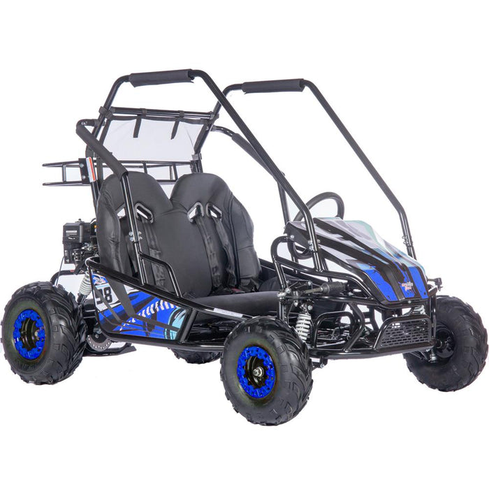 MotoTec Mud Monster XL 212cc 2 Seat Go Kart Full Suspension Gas Go Karts MotoTec Blue No ($0.00) No Assembly - Ships in factory box