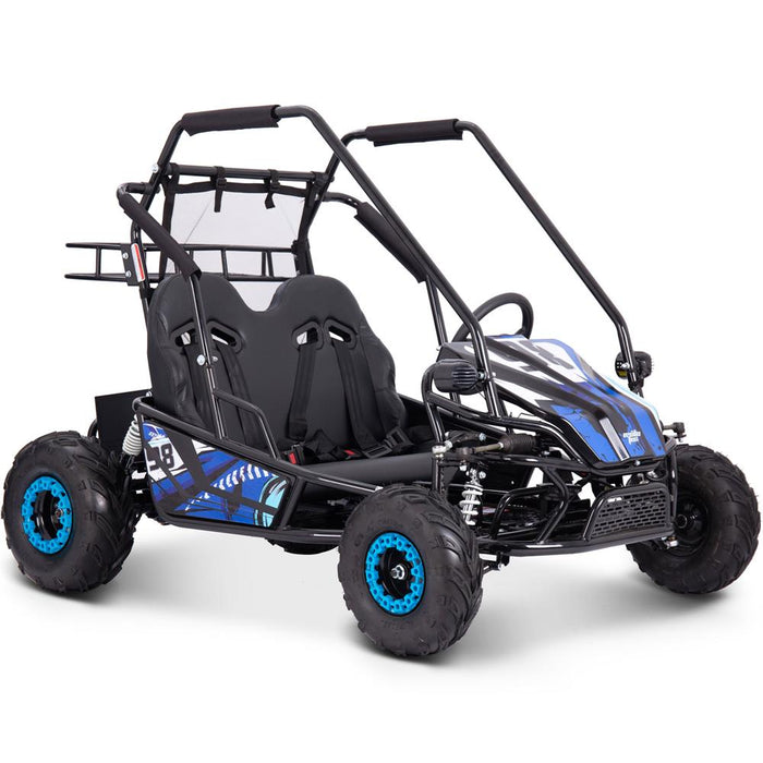 MotoTec Mud Monster XL 60v 2000w Electric Go Kart Full Suspension Electric Go Karts MotoTec Blue No ($0.00) No Assembly - Ships in factory box