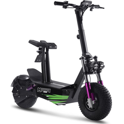 MotoTec Mars 48v 2500w Electric Scooter Black Electric Scooters MotoTec   
