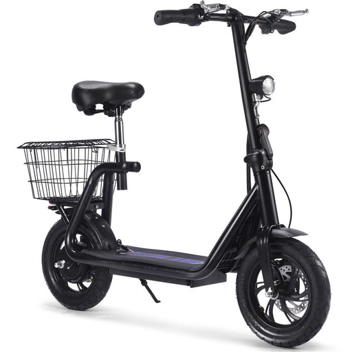 MotoTec Metro 36v 500w Lithium Electric Scooter Electric Scooters MotoTec Black No Signature Free $100 Coverage
