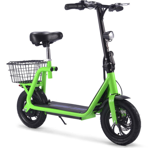 MotoTec Metro 36v 500w Lithium Electric Scooter Electric Scooters MotoTec Green No Signature Free $100 Coverage
