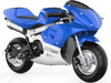 MotoTec Phantom Gas Pocket Bike 49cc 2-Stroke Gas Pocket Bikes MotoTec Blue No Signature Free $100 Coverage