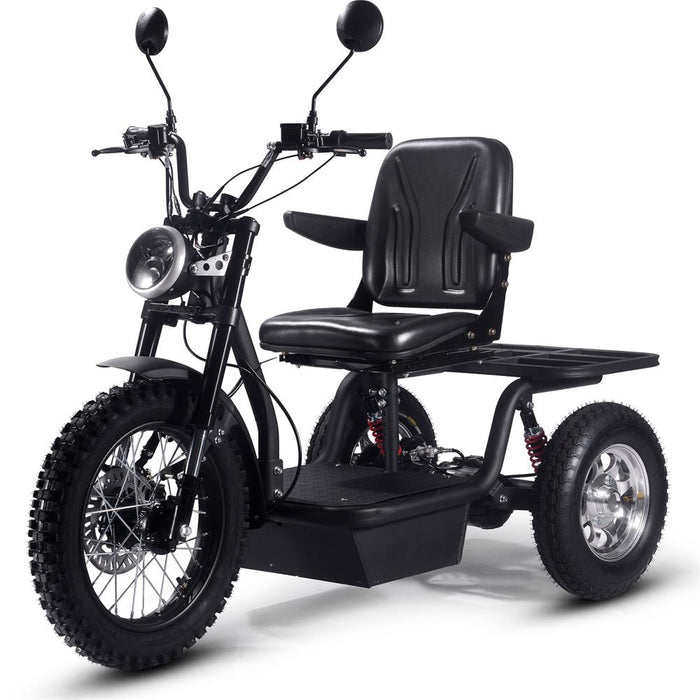 MotoTec Electric Trike 60v 1800w Black Electric Mobility Trikes MotoTec No ($0.00) No Assembly - Ships in factory box 