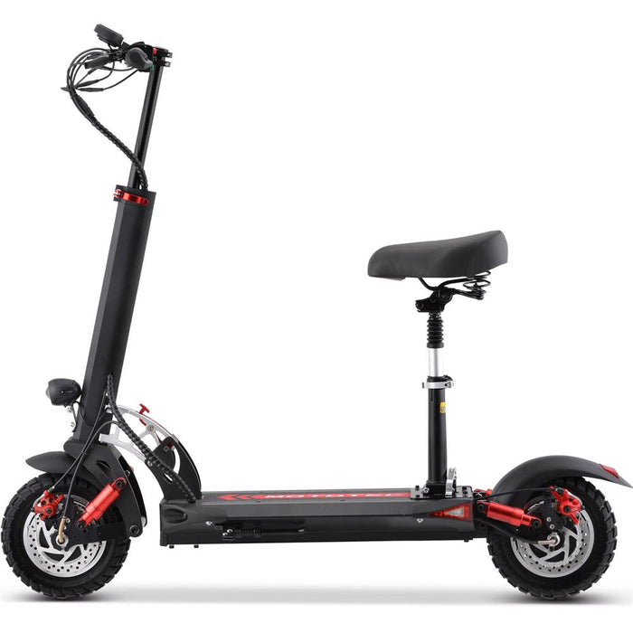 MotoTec Thor 60v 2400w Lithium Electric Scooter Black Electric Scooters MotoTec   