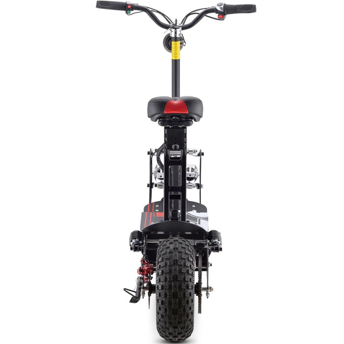 MotoTec Vulcan 48v 1600w Electric Scooter Black Electric Scooters MotoTec   