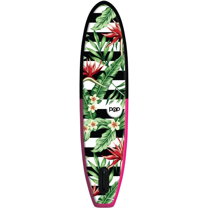 10'6 Royal Hawaiian Pink/Black Inflatable SUP Boards Pop Board Co.   