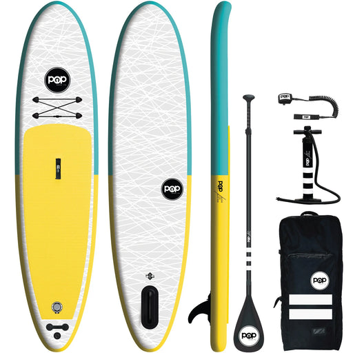 11'0 PopUp Yellow/Turquoise Inflatable SUP Boards Pop Board Co.   