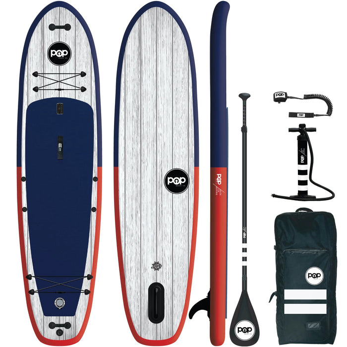 11'6 El Capitan Blue/Red Inflatable SUP Boards Pop Board Co.   